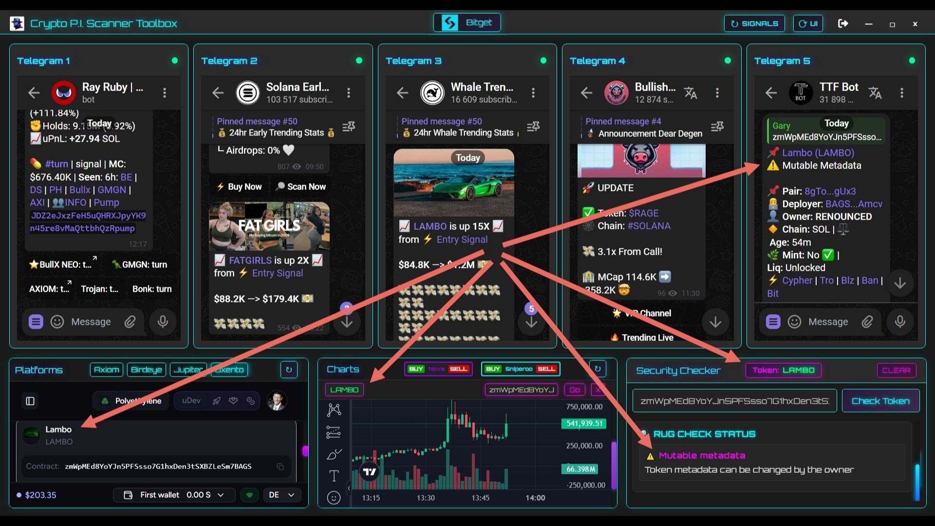 App screenshot scanning token 2