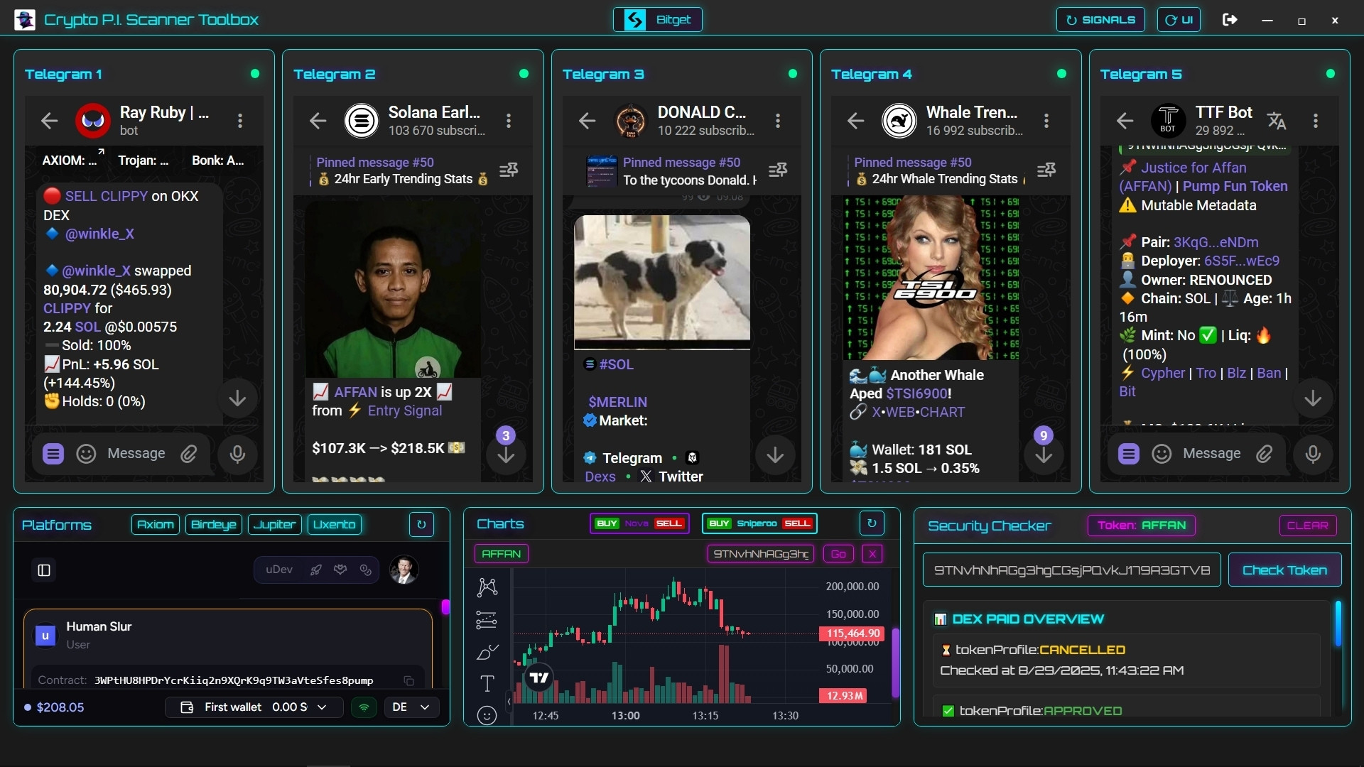 Crypto P.I. Scanner Toolbox — cyberpunk hero artwork